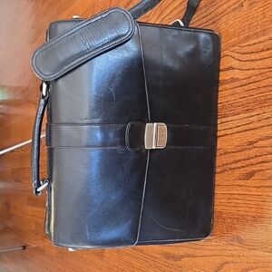 Wilsons Leather Black Briefcase